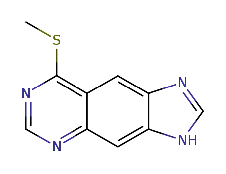 Molecular Structure of 53449-20-0 (8-(methylsulfanyl)-1H-imidazo[4,5-g]quinazoline)
