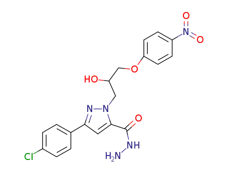 3-(4'-chlorophenyl)-1-(2'-hydroxy-3'-(4'-nitrophenoxy)propyl)-1H-pyrazole-5-carbohydrazide