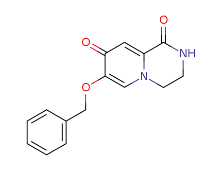Molecular Structure of 862389-82-0 (7-(Benzyloxy)-3,4-dihydro-2H-pyrido[1,2-a]pyrazine-1,8-dione)