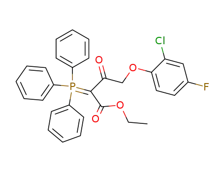 Butanoic acid,
4-(2-chloro-4-fluorophenoxy)-3-oxo-2-(triphenylphosphoranylidene)-,
ethyl ester