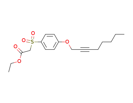 Acetic acid, [[4-(2-octynyloxy)phenyl]sulfonyl]-, ethyl ester