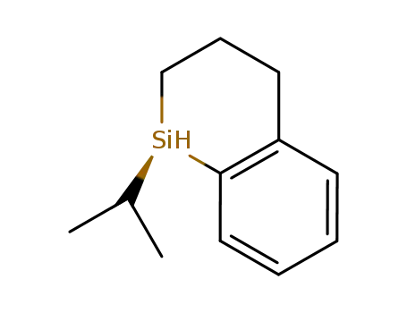 Molecular Structure of 924661-13-2 (1-Silanaphthalene, 1,2,3,4-tetrahydro-1-(1-methylethyl)-, (1R)-)