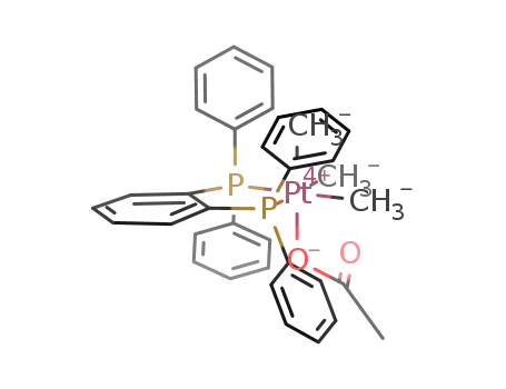 fac-(o-bis(diphenylphosphino)benzene)(acetato)trimethylplatinum(IV)