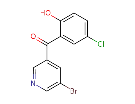 (5-bromo-3-pyridinyl)(5-chloro-2-hydroxyphenyl)methanone
