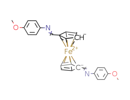 N,N'-(ferrocene-1,1'-diyldimethylylidene)di(4-methoxyaniline)