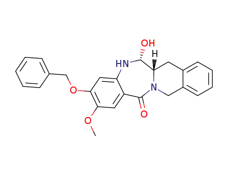 2-benzyloxy-12-hydroxy-3-methoxy-11,11a,12,13-tetrahydro-6<i>H</i>-5a,13-diaza-benzo[4,5]cyclohepta[1,2-<i>b</i>]naphthalen-5-one