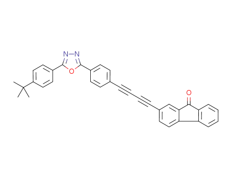 2-((4-(5-(4-tert-butylphenyl)-1,3,4-oxadiazol-2-yl)phenyl)buta-1,3-diynyl)-9H-fluoren-9-one