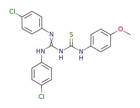 1-[N,N'-di(4-chorophenyl)amidino]-3-(4-methoxyphenyl)thiourea