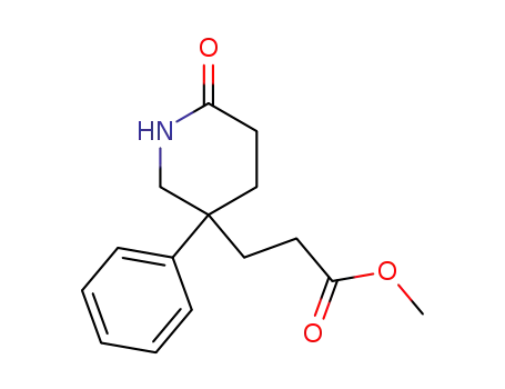 6-oxo-3-phenylpiperidine-3-propanoic acid methyl ester