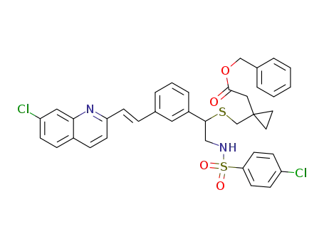 [1-(2-(4-Chloro-benzenesulfonylamino)-1-{3-[(E)-2-(7-chloro-quinolin-2-yl)-vinyl]-phenyl}-ethylsulfanylmethyl)-cyclopropyl]-acetic acid benzyl ester