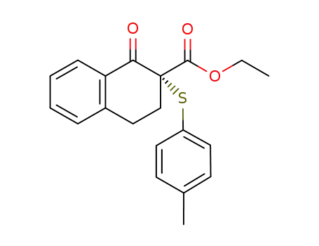 ethyl 1-oxo-2-(p-tolylthio)-1,2,3,4-tetrahydronaphthalene-2-carboxylate