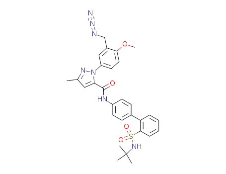 1-(3-azidomethyl-4-methoxyphenyl)-3-methyl-1H-pyrazole-5-(2'-(N-t-butylaminosulfonyl)-[1,1']-biphen-4-yl)carboxamide