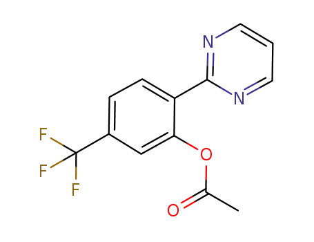 2-(pyrimidin-2-yl)-5-(trifluoromethyl)phenyl acetate
