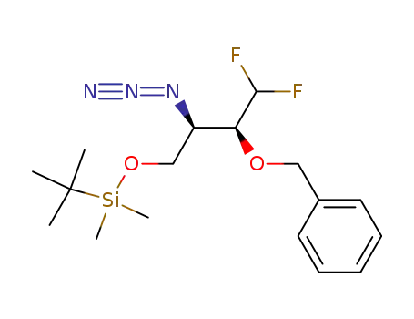 Benzene,
[[(1S,2R)-2-azido-1-(difluoromethyl)-3-[[(1,1-dimethylethyl)dimethylsilyl]
oxy]propoxy]methyl]-