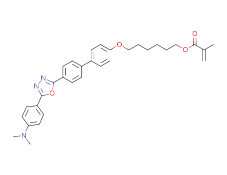 2-{4'-(6-methacryloyloxy-1-hexyloxy)biphenyl-4-yl}-5-(4-N,N-dimethylaminophenyl)-1,3,4-oxadiazole