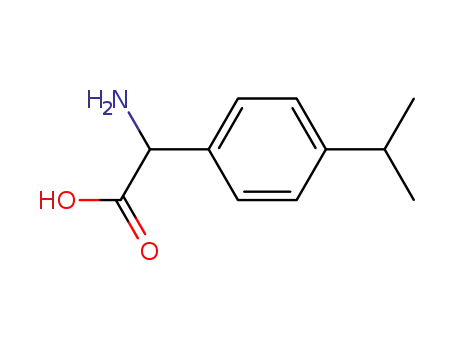 Molecular Structure of 126746-20-1 (AMINO(4-ISOPROPYLPHENYL)ACETIC ACID)