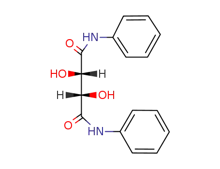 Molecular Structure of 475115-18-5 (Butanediamide, 2,3-dihydroxy-N,N'-diphenyl-, (2S,3S)-)