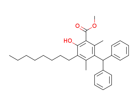 methyl 3-diphenylmethyl-6-hydroxy-2,4-dimethyl-5-octylbenzoate