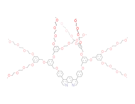 1,10-phenanthroline(4,7)-phenyl(4'):(1-oxa-3-(phenyl-3'',5''-diyl)propyl(3'',5''))G<sub>1</sub>,G<sub>2</sub>/2x,4x:(1-xa-4-oxa-7-oxa-10-oxaundecane)8-cascadane
