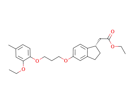 {5-[3-(2-ethoxy-4-methyl-phenoxy)-propoxy]-indan-1-yl}-acetic acid ethyl ester
