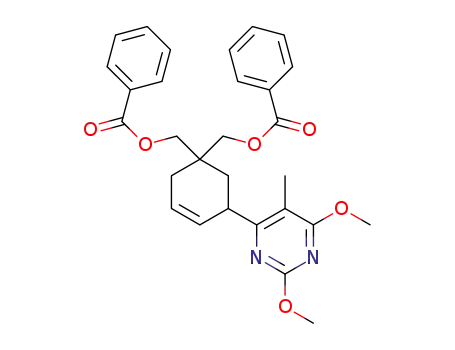 [5-(2,6-dimethoxy-5-methylpyrimidin-4-yl)cyclohex-3-ene-1,1-diyl]bis(methylene) dibenzoate