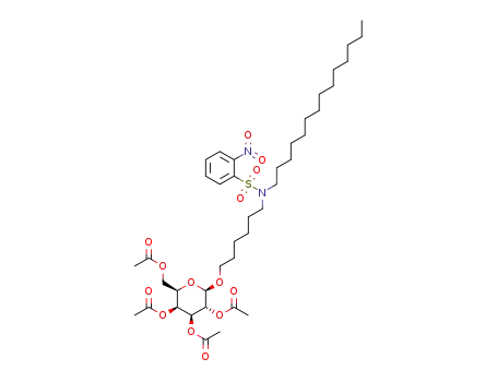 N-[6-(2,3,4,6-tetra-O-acetyl-β-D-galactopyranosyloxy)hexyl]-N-tetradecyl-2-nitrobenzenesulfonyl amide