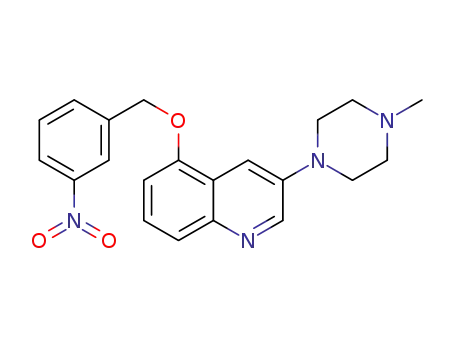 5-(3-nitrobenzyloxy)-3-(4-methylpiperazin-1-yl)quinoline