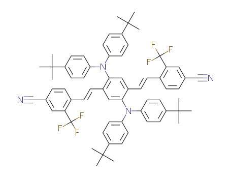 (E,E)-2,5-bis[2-(2-trifluoromethyl-4-cyanophenyl)ethenyl]-1,4-bis[bis(4-tert-butylphenyl)amino]benzene
