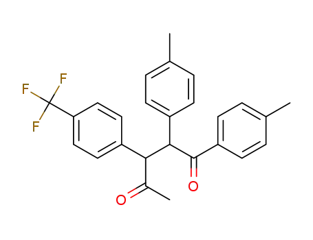 Molecular Structure of 1333377-94-8 (1,2-di-p-tolyl-3-(4-(trifluoromethyl)phenyl)pentane-1,4-dione)