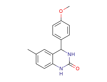 Molecular Structure of 1262142-57-3 (4-(4-methoxyphenyl)-6-methyl-3,4-dihydroquinazolin-2(1H)-one)
