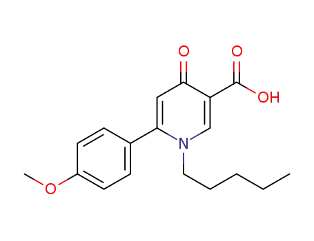 6-(4-methoxyphenyl)-4-oxo-1-pentyl-1,4-dihydropyridine-3-carboxylic acid
