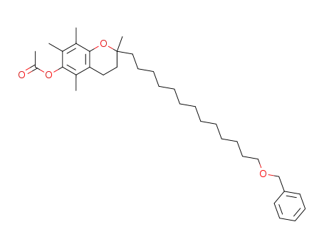 2H-1-Benzopyran-6-ol,
3,4-dihydro-2,5,7,8-tetramethyl-2-[13-(phenylmethoxy)tridecyl]-,
6-acetate