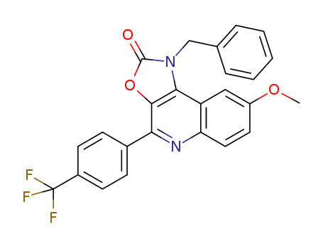 1-benzyl-8-methoxy-4-[4-(trifluoromethyl)phenyl]oxazolo[5,4-c]quinolin-2(1H)-one