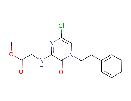 methyl [(6-chloro-3,4-dihydro-3-oxo-4-phenethylpyrazin-2-yl)amino]acetate