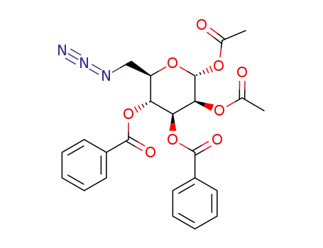 1,2-di-O-acetyl-3,4-di-O-benzoyl-6-azido-α-D-mannopyranoside