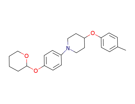 1-[4-(tetrahydro-pyran-2-yloxy)-phenyl]-4-<i>p</i>-tolyloxy-piperidine