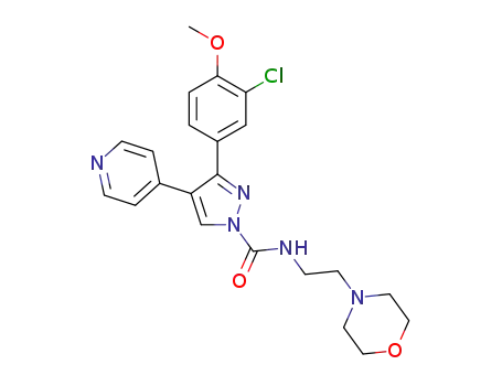 3-(3-chloro-4-methoxyphenyl)-N-(2-morpholinoethyl)-4-(pyridin-4-yl)-1H-pyrazole-1-carboxamide