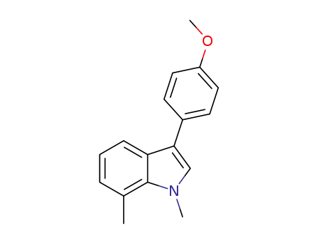 Molecular Structure of 1293366-62-7 (3-(4-methoxyphenyl)-1,7-dimethylindole)