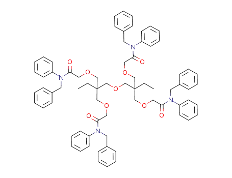 Molecular Structure of 928156-24-5 (3,3,7,7-tetra[N-benzyl-N-phenyl(acetamide)-2-oxymethyl]-5-oxanonane)