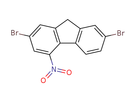 Molecular Structure of 1785-07-5 (2,7-dibromo-4-nitro-9H-fluorene)
