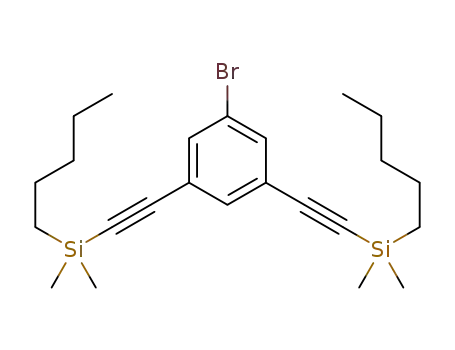 3,5-bis(dimethylpentylsilylethynyl)bromobenzene