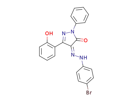 (Z)-4-((4-bromophenyl)hydrazino)-3-(2-hydroxyphenyl)-1-phenyl-2-pyrazolin-5-one