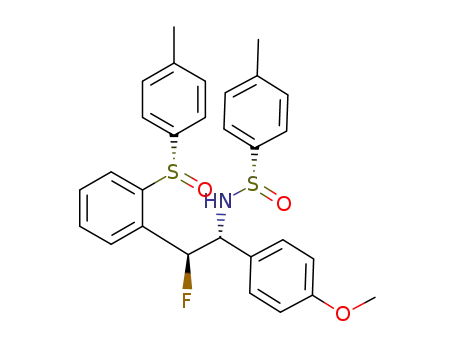 {N-[(1R,2S)-2-fluoro-1-(4-methoxyphenyl)-2-{2-[(S)-p-tolylsulfinyl]phenyl}]ethyl}-(S)-p-tolylsulfinamide