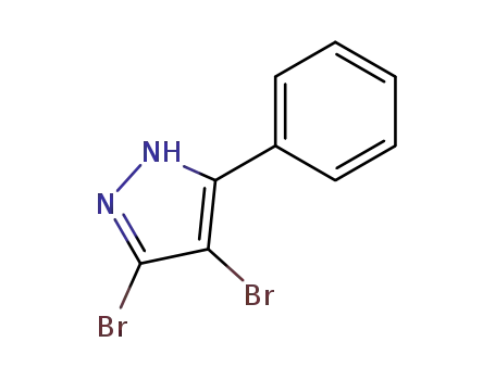 Molecular Structure of 21601-71-8 (4,5-DIBROMO-3-PHENYL-1H-PYRAZOLE)
