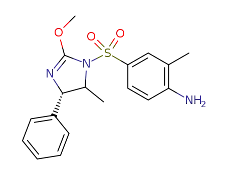 4-(2-methoxy-5-methyl-4-phenyl-4,5-dihydroimidazol-1-ylsulfonyl)-2-methylbenzenamine