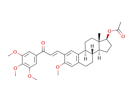 1-(3,4,5-trimethoxyphenyl)-3-[3-methoxyestra-1,3,5(10)-trien-17β-acetate,2-yl]-2-propen-1-one