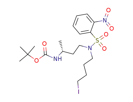 (R)-N<sup>5</sup>-(o-nitrophenylsulfonyl)-N<sup>8</sup>-(tert-butyloxycarbonyl)-8-amino-5-aza-1-iodononane