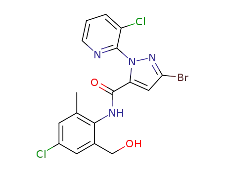 3-bromo-N-(4-chloro-2-(hydroxymethyl)-6-methylphenyl)-1-(3-chloropyridin-2-yl)-1H-pyrazole-5-carboxamide