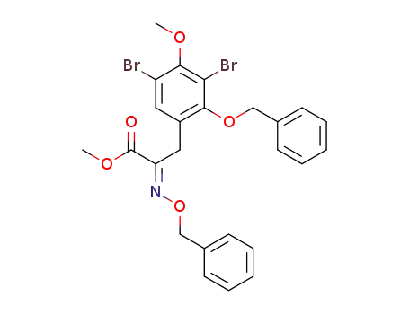 (E)-methyl 3-(2-(benzyloxy)-3,5-dibromo-4-methoxyphenyl)-2-((benzyloxy)imino)propanoate