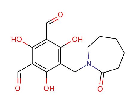 Molecular Structure of 1400992-03-1 (2,4,6-trihydroxy-5-((2-oxoazepan-1-yl)methyl)isophthalaldehyde)